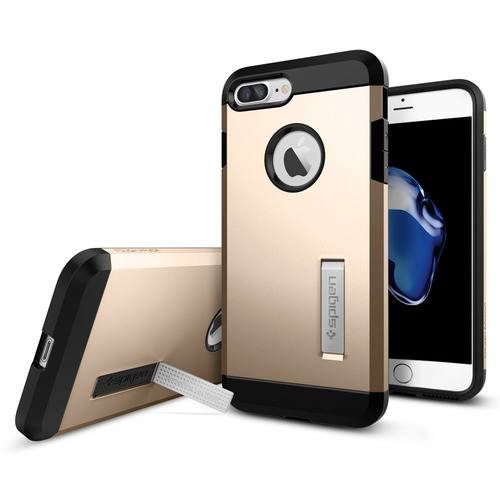 ORIGINAL SPIGEN CASE IPHONE 8/7 HYBRID ARMOR DORADO Jetstereo