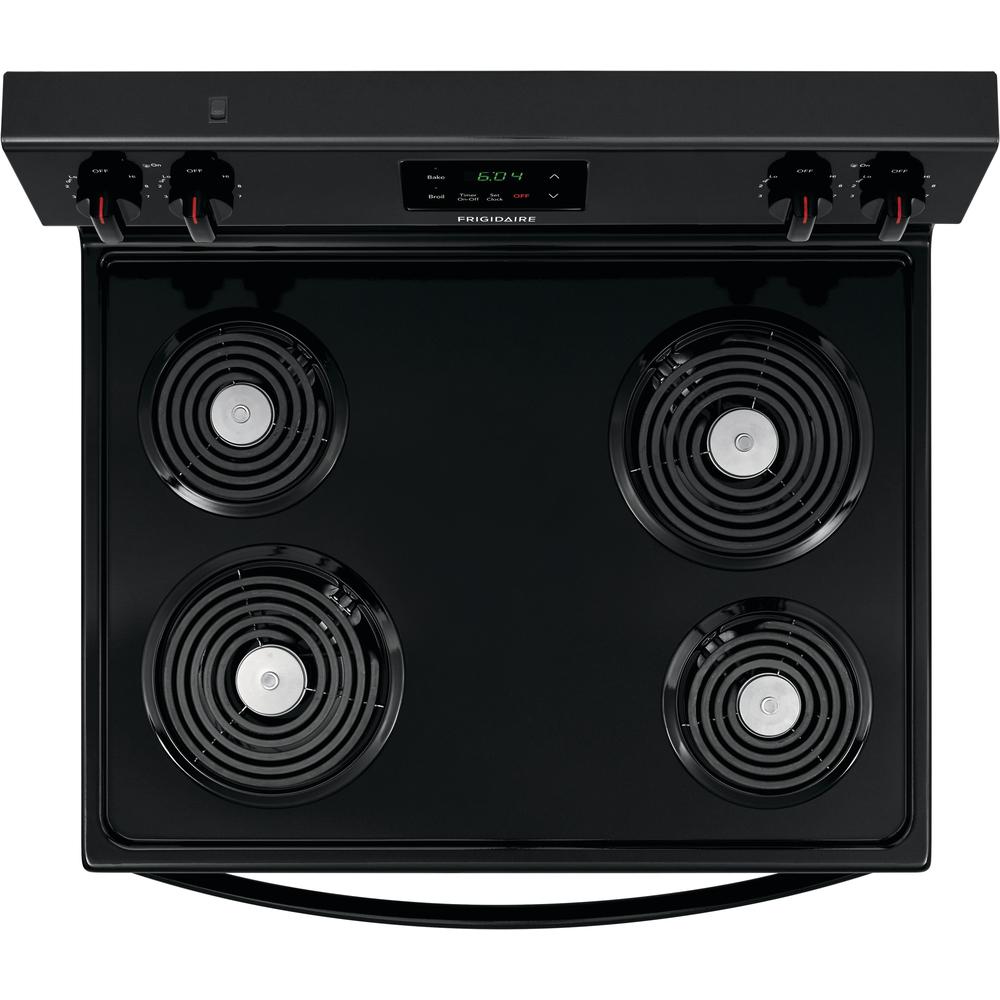 Estufa Eléctrica Frigidaire con Hornillas 30" Negra Jetstereo